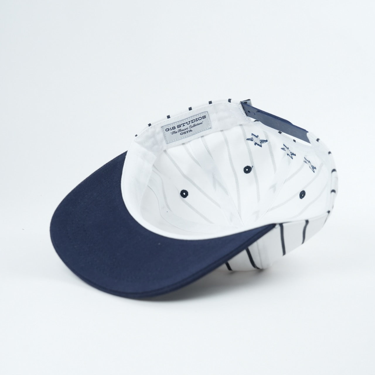 Navy Pinstripe Cap