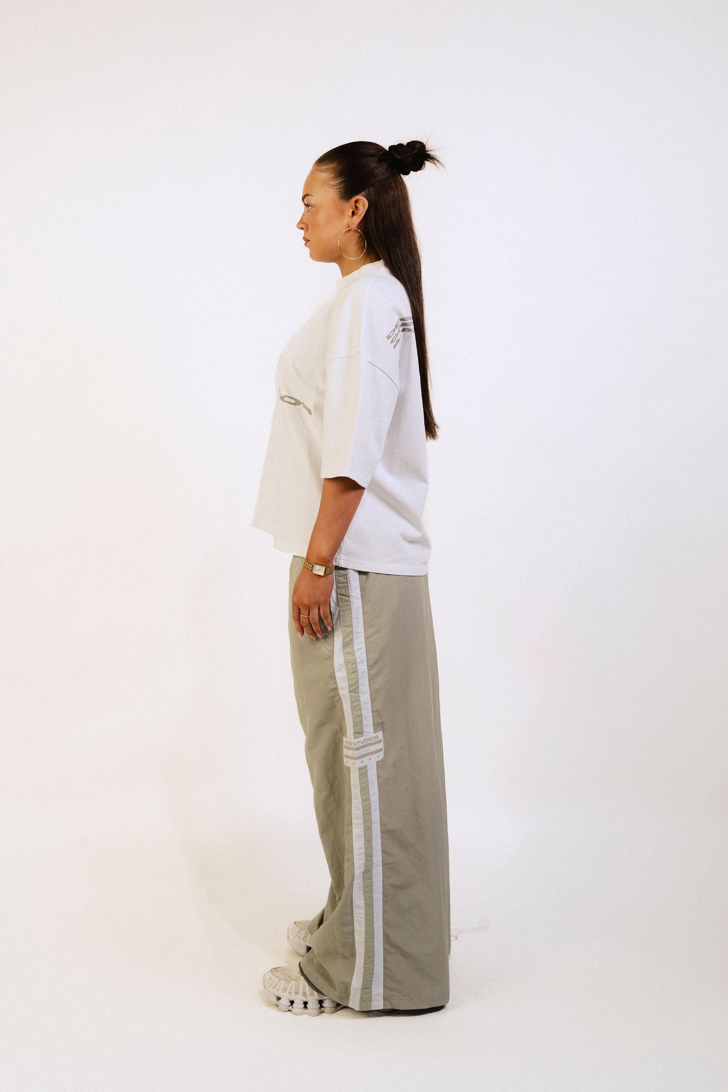 WIDE LEG TRACKPANT - SAGE