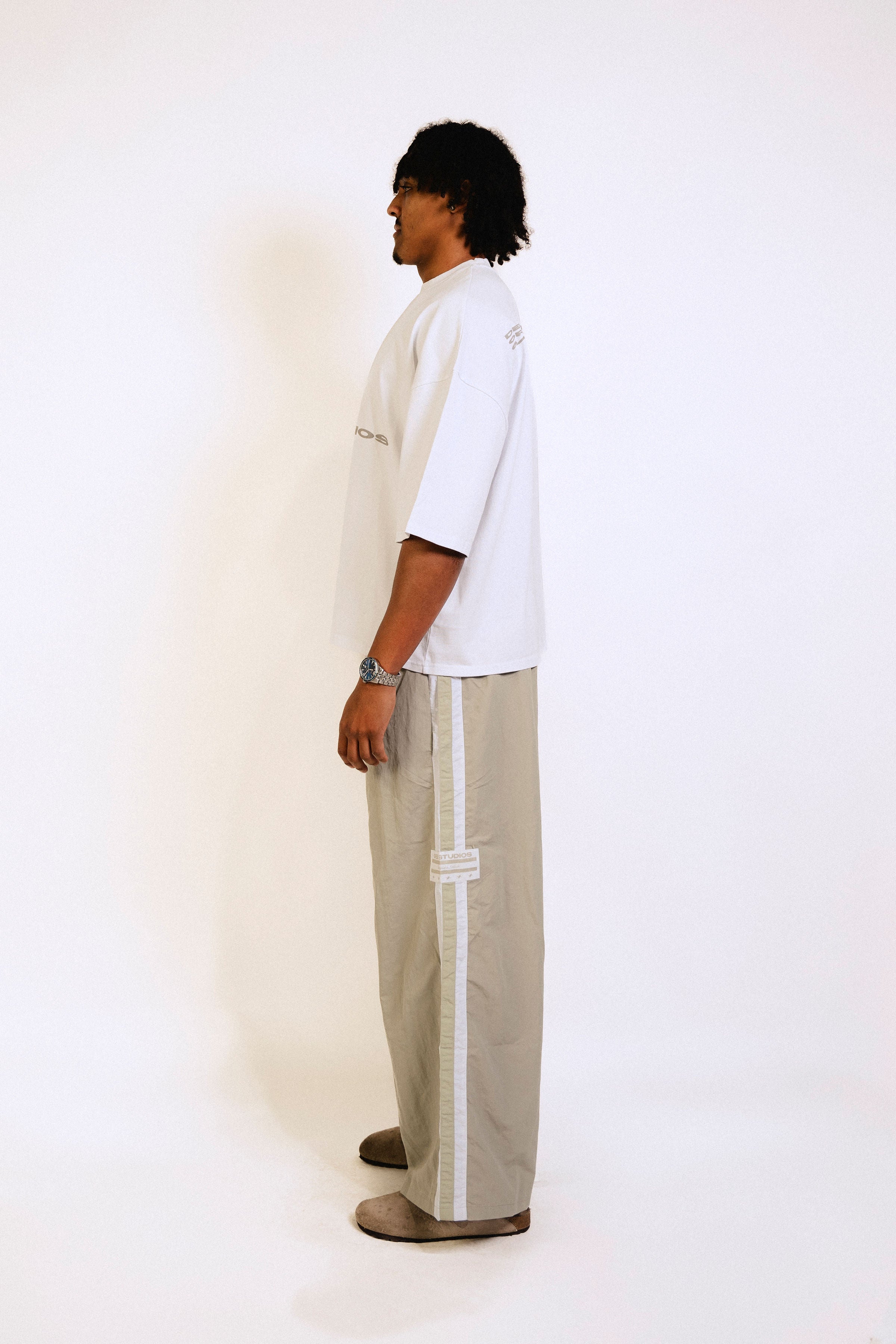 WIDE LEG TRACKPANT - SAGE