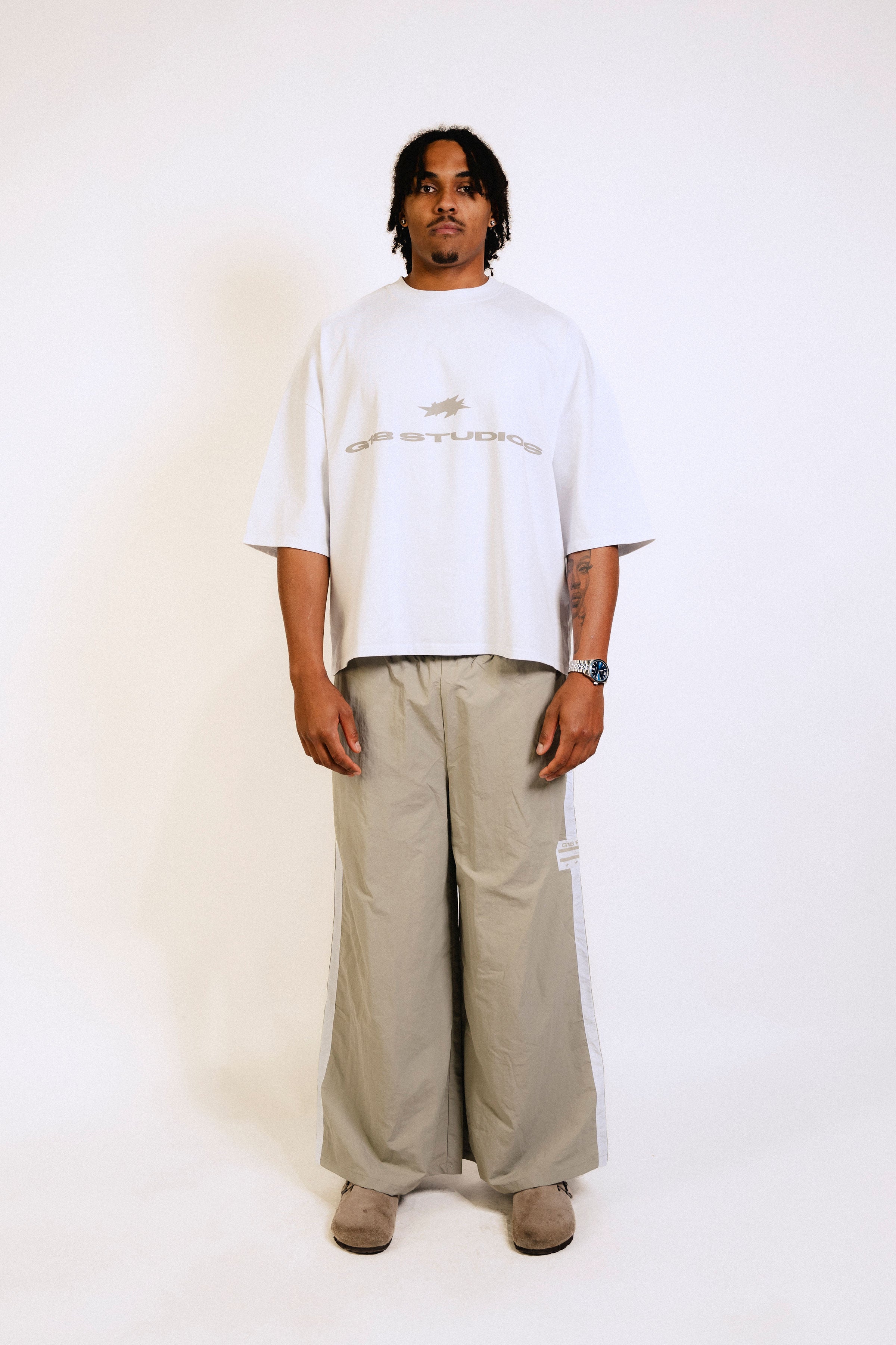 WIDE LEG TRACKPANT - SAGE